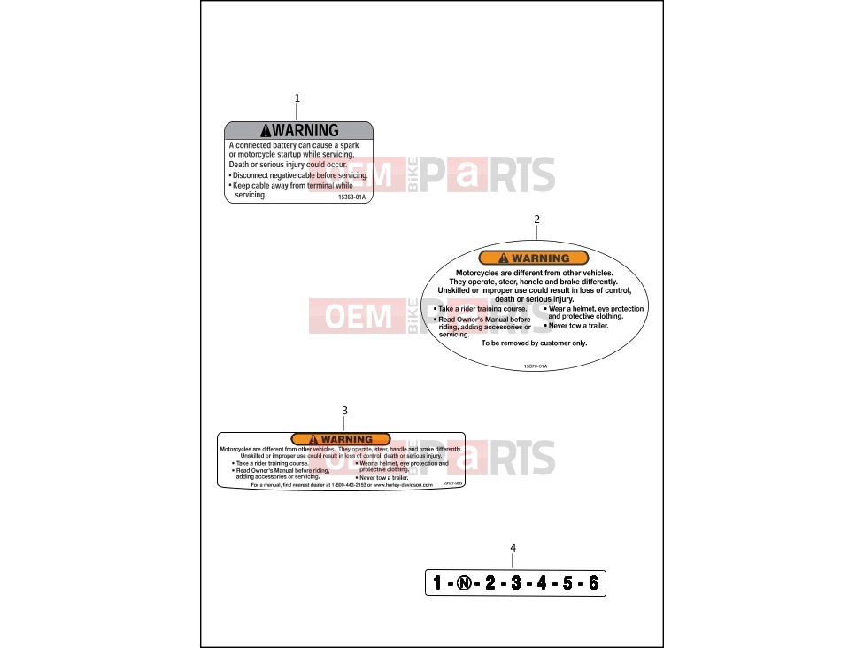 Harley-Davidson 2013 SOFTAIL FAT BOY  - FLSTF LABELS