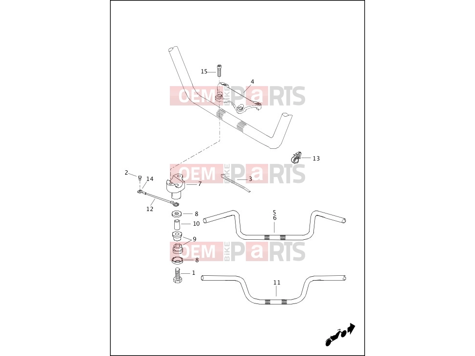 Harley-Davidson 2013 TOURING ELECTRA GLIDE CLASSIC  - FLHTC HANDLEBAR