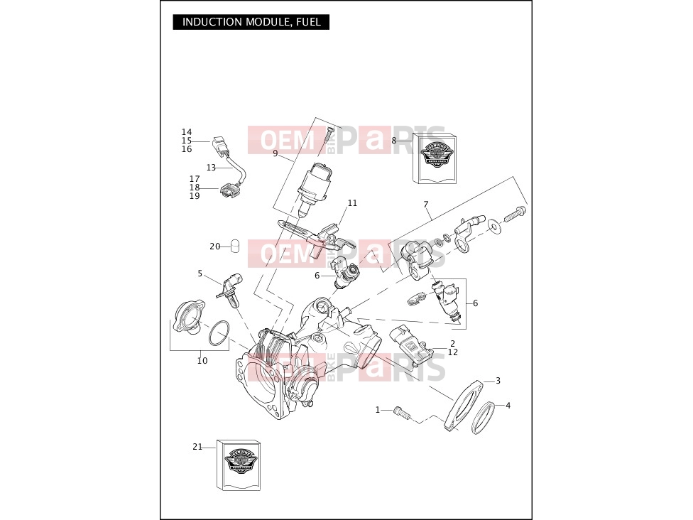 Harley-Davidson 2012 DYNA DYNA SWITCHBACK  - FLD INDUCTION MODULE, FUEL