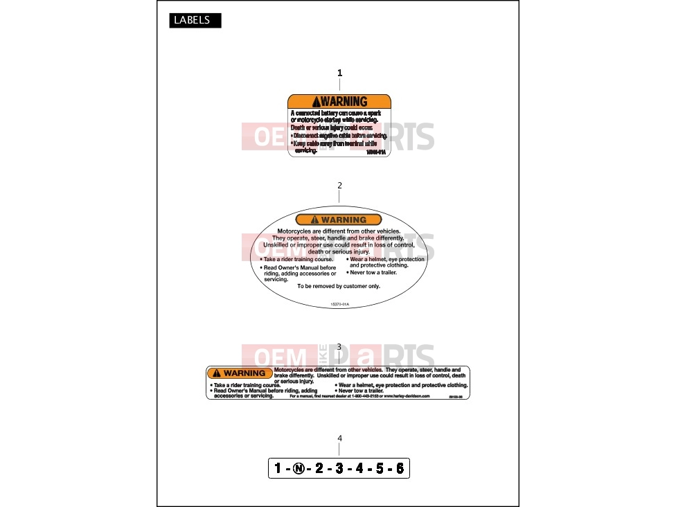 Harley-Davidson 2012 DYNA DYNA SWITCHBACK  - FLD LABELS