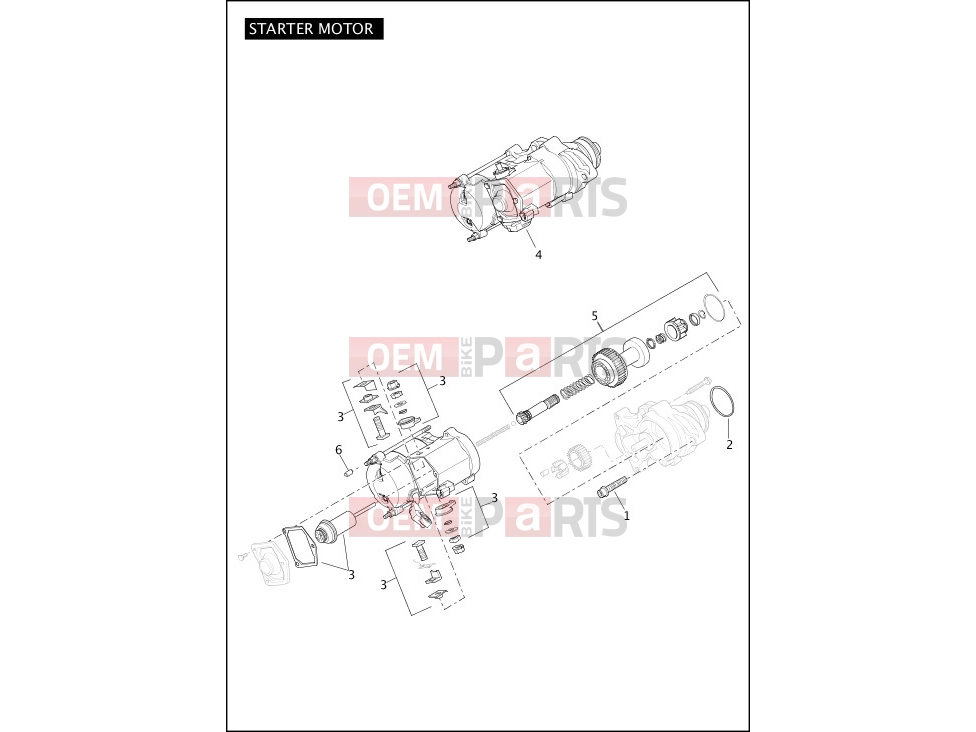 Harley-Davidson 2012 DYNA DYNA SWITCHBACK  - FLD STARTER MOTOR