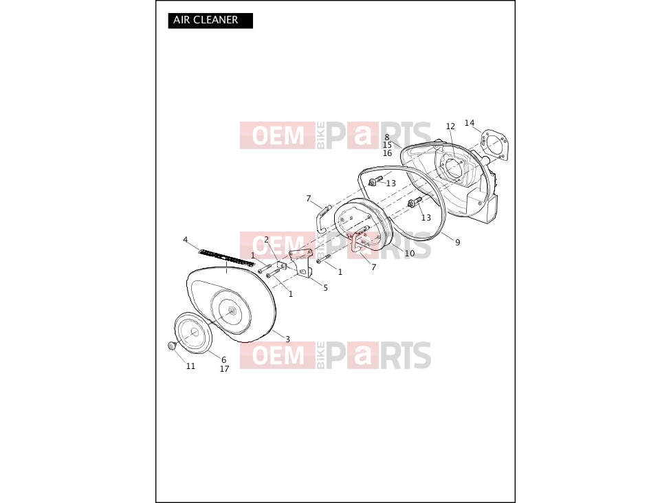 Harley-Davidson 2012 DYNA DYNA SWITCHBACK  - FLD 103 AIR CLEANER