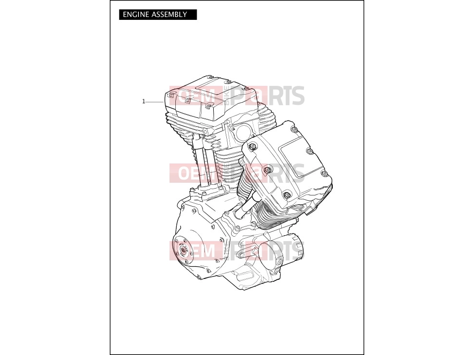 Harley-Davidson 2012 DYNA DYNA SWITCHBACK  - FLD 103 ENGINE ASSEMBLY - TWIN CAM 96â¢