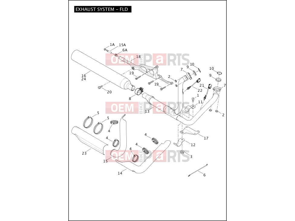Harley-Davidson 2012 DYNA DYNA SWITCHBACK  - FLD 103 EXHAUST SYSTEM - FLD