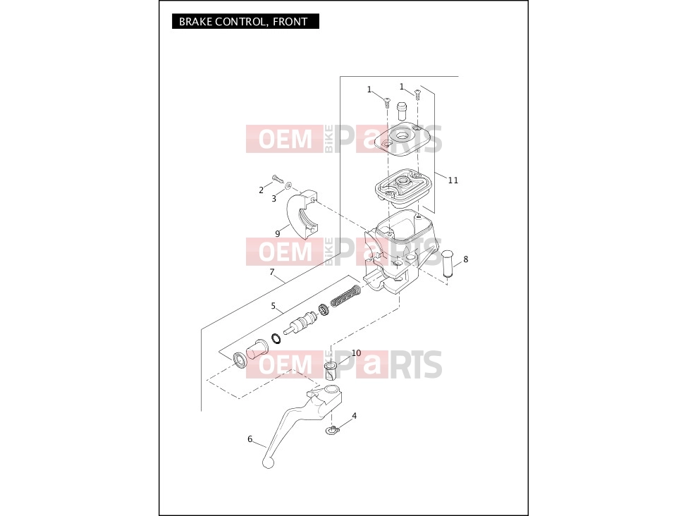 Harley-Davidson 2012 DYNA DYNA FAT BOB  - FXDF 103 BRAKE CONTROL, FRONT