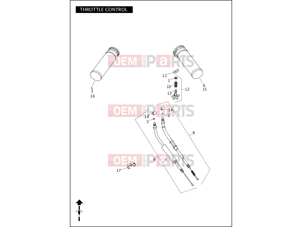 Harley-Davidson 2012 DYNA DYNA FAT BOB  - FXDF 103 THROTTLE CONTROL