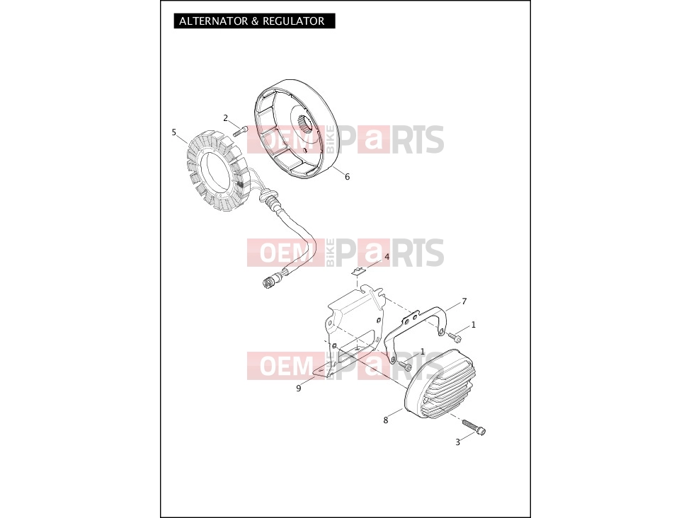 Harley-Davidson 2012 SOFTAIL SOFTAIL SLIM  - FLS ALTERNATOR & REGULATOR