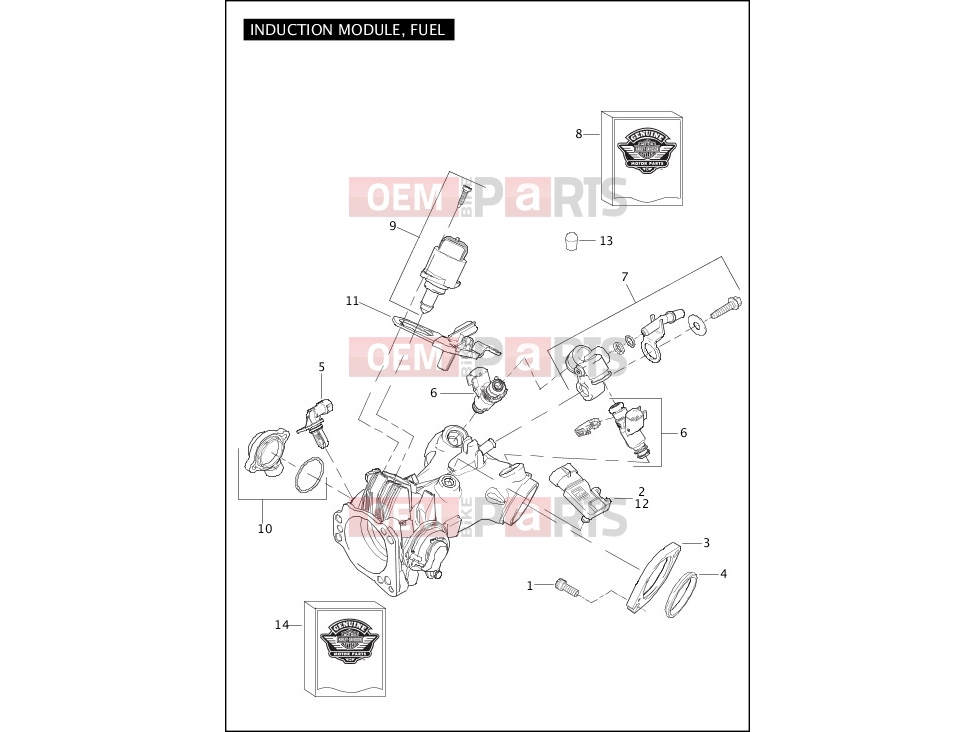 Harley-Davidson 2012 SOFTAIL FAT BOY  - FLSTF INDUCTION MODULE, FUEL