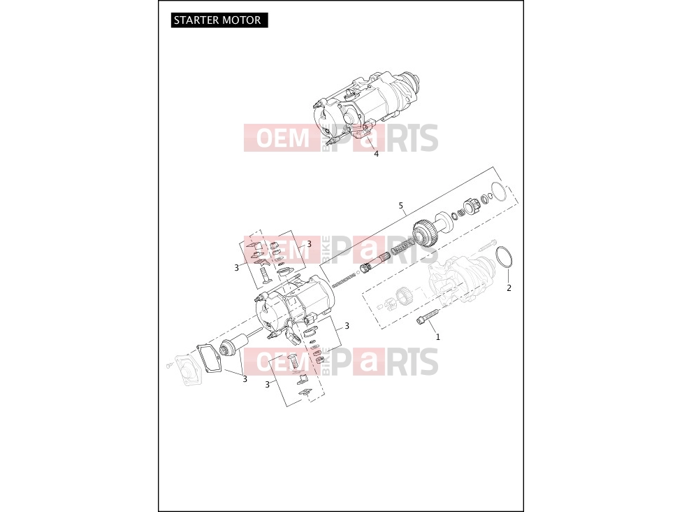 Harley-Davidson 2012 SOFTAIL SOFTAIL STANDARD  - FXST STARTER MOTOR