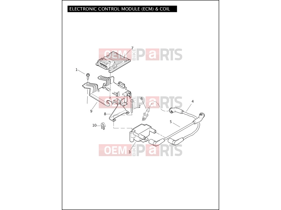 Harley-Davidson 2011 CVO/CUSTOM CVO ULTRA CLASSIC  - FLHTCUSE6 ELECTRONIC CONTROL MODULE (ECM) & COIL