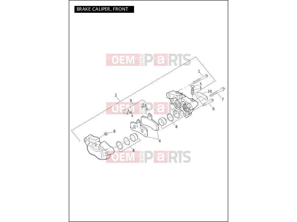 Harley-Davidson 2011 DYNA DYNA FAT BOB  - FXDF BRAKE CALIPER, FRONT