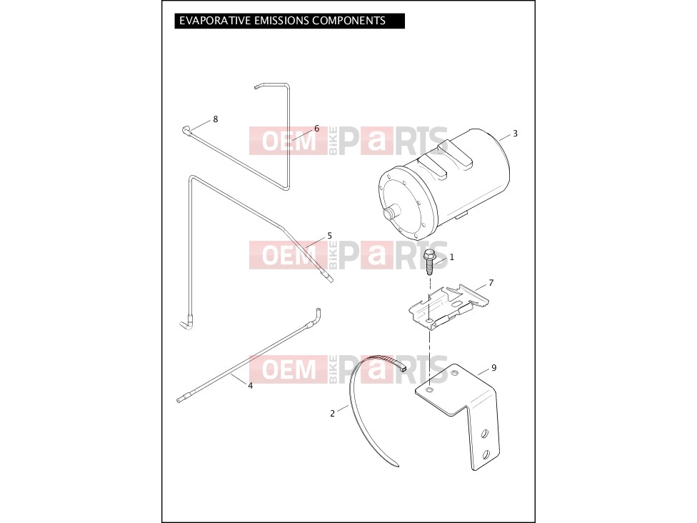 Harley-Davidson 2011 DYNA DYNA FAT BOB  - FXDF EVAPORATIVE EMISSIONS COMPONENTS