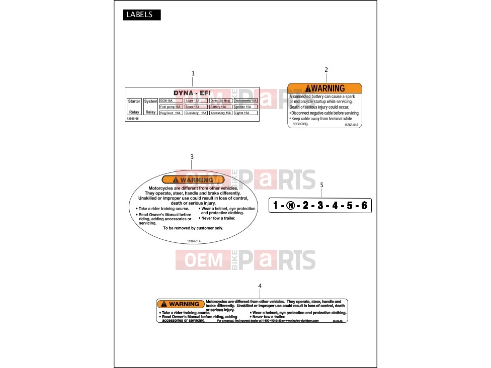 Harley-Davidson 2011 DYNA DYNA FAT BOB  - FXDF LABELS