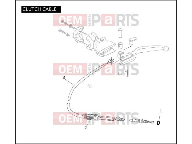 Harley-Davidson 2011 SIDECAR STANDARD SIDECAR  - TLE CLUTCH CABLE