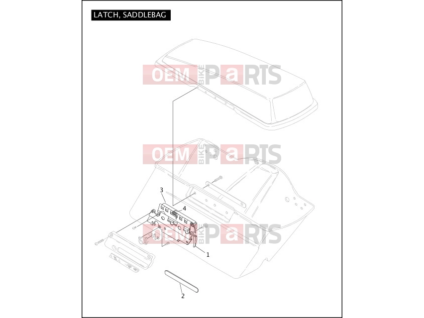 Harley-Davidson 2011 SIDECAR STANDARD SIDECAR  - TLE LATCH, SADDLEBAG
