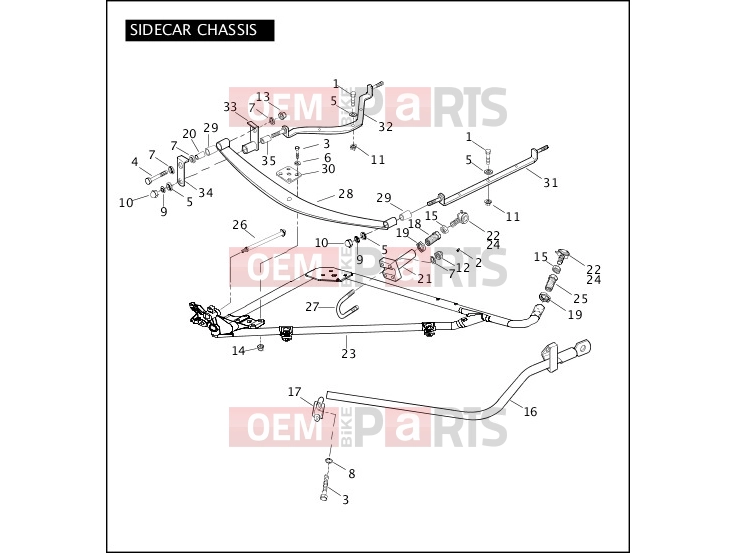 Harley-Davidson 2011 SIDECAR STANDARD SIDECAR  - TLE SIDECAR CHASSIS