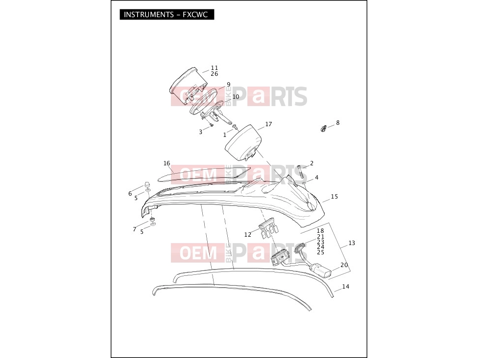 Harley-Davidson 2011 SOFTAIL FAT BOY  - FLSTF INSTRUMENTS - FXCWC