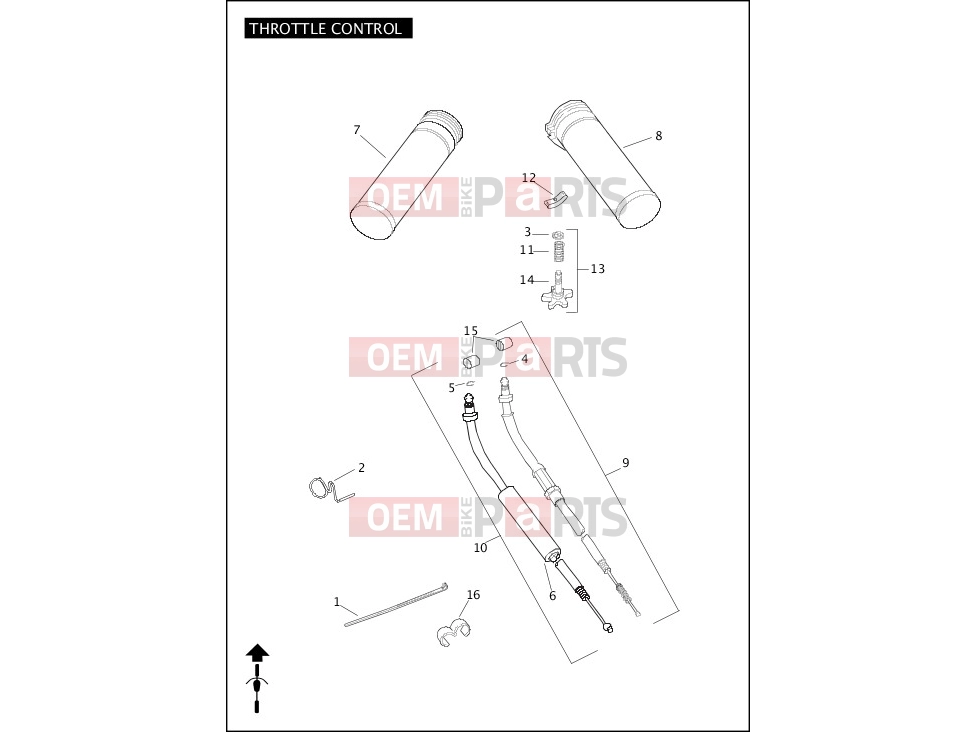 Harley-Davidson 2011 SOFTAIL CROSS BONES  - FLSTSB THROTTLE CONTROL