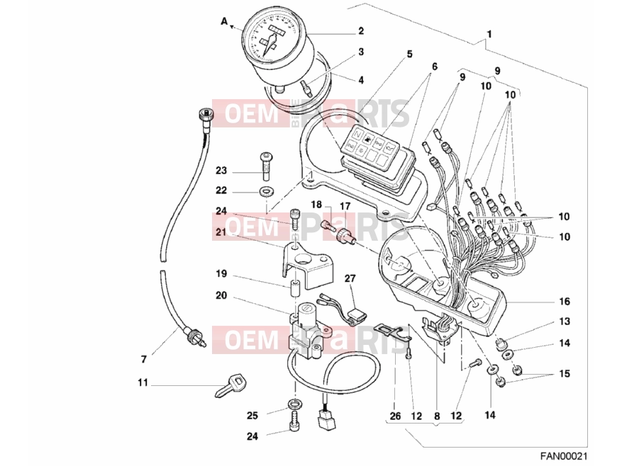 DUCATI 2000 Monster 400 METER MY00 » HANDLE BAR
