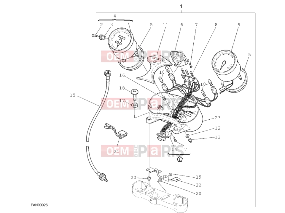 DUCATI 2000 Monster 400 METER MY01 » HANDLE BAR