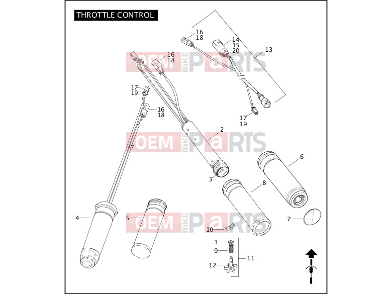 Harley-Davidson 2011 TOURING ELECTRA GLIDE CLASSIC  - FLHTC THROTTLE CONTROL