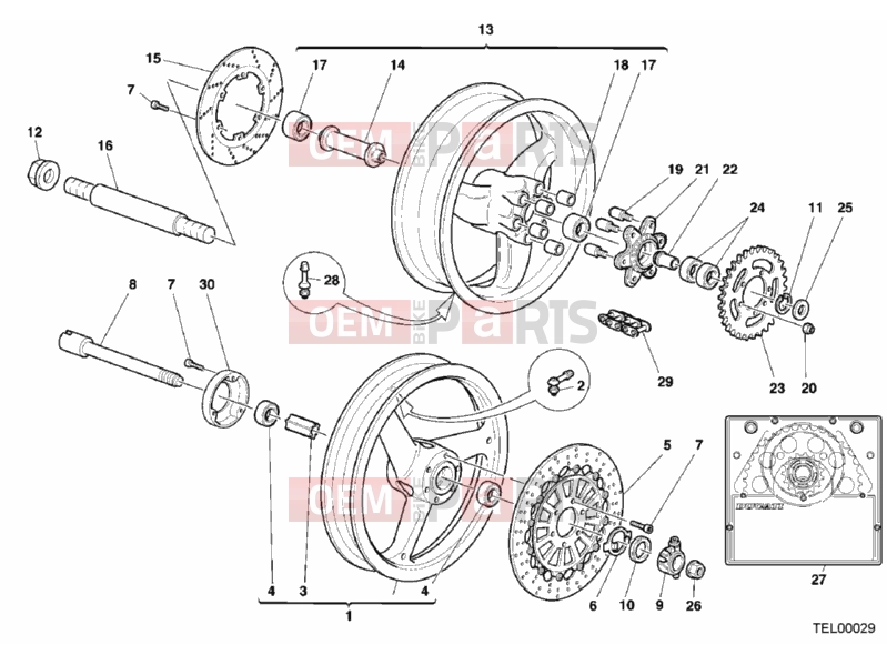 DUCATI 2000 Monster 400 WHEELS » FRONT WHEEL