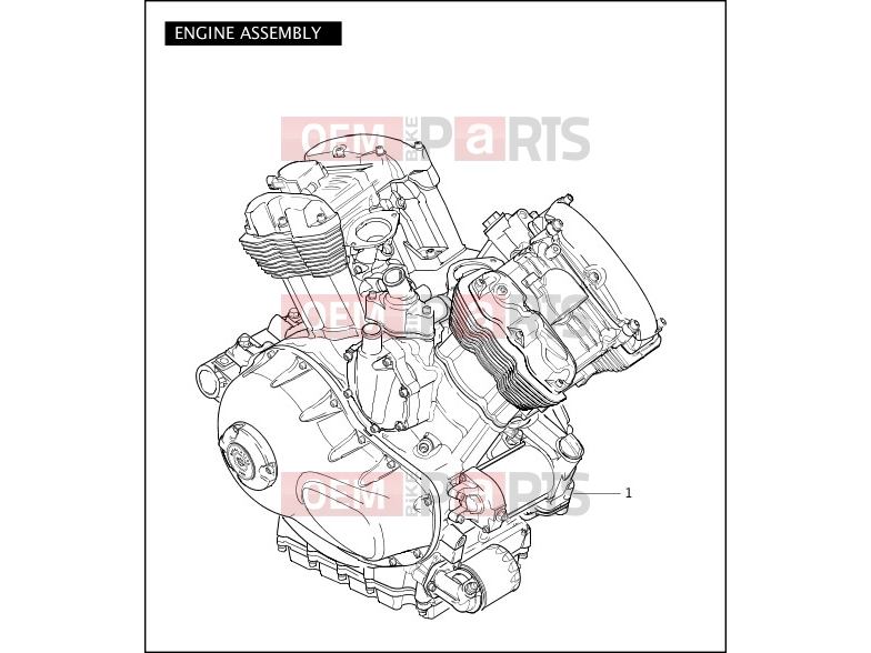 Harley-Davidson 2011 VRSC V-ROD MUSCLE  - VRSCF ENGINE ASSEMBLY