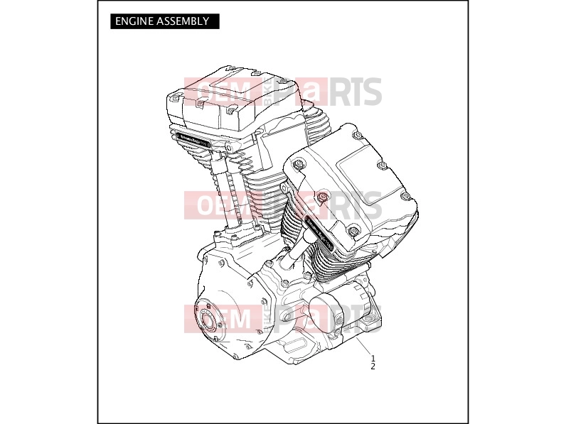 Harley-Davidson 2010 CVO/CUSTOM CVO FAT BOB  - FXDFSE2 ENGINE ASSEMBLY