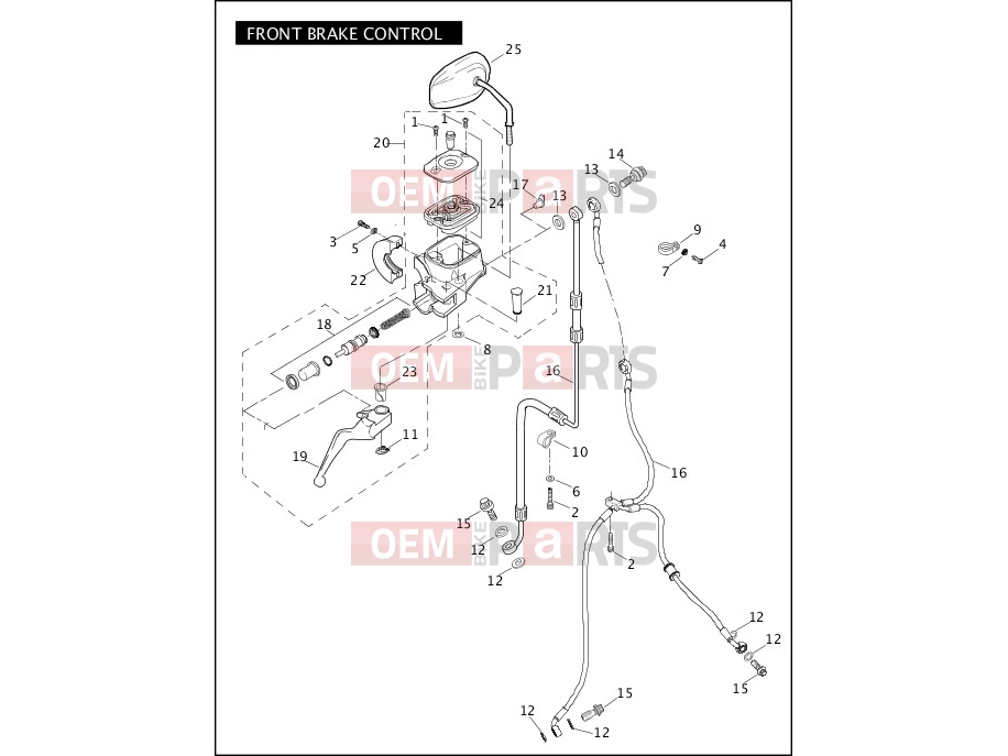 Harley-Davidson 2010 DYNA DYNA FAT BOB  - FXDF FRONT BRAKE CONTROL
