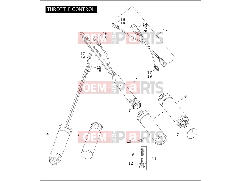 Harley-Davidson 2010 TOURING ELECTRA GLIDE CLASSIC  - FLHTC THROTTLE CONTROL