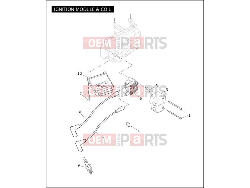 Harley-Davidson 2009 CVO/CUSTOM CVO FAT BOB  - FXDFSE IGNITION MODULE & COIL