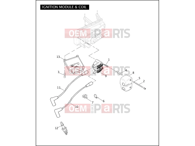 Harley-Davidson 2009 DYNA DYNA FAT BOB  - FXDF IGNITION MODULE & COIL