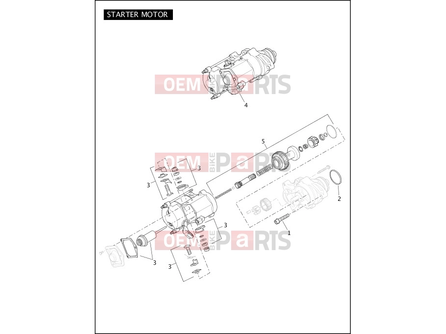 Harley-Davidson 2009 SOFTAIL NIGHT TRAIN  - FXSTB STARTER MOTOR