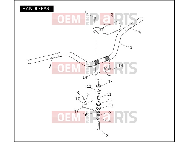 Harley-Davidson 2008 CVO/CUSTOM CVO DYNA  - FXDSE2 HANDLEBAR