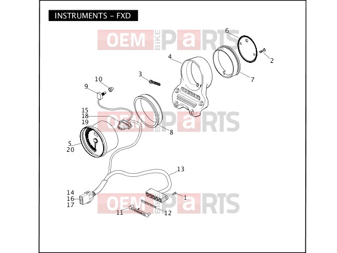 Harley-Davidson 2008 DYNA DYNA STREET BOB  - FXDB INSTRUMENTS - FXD