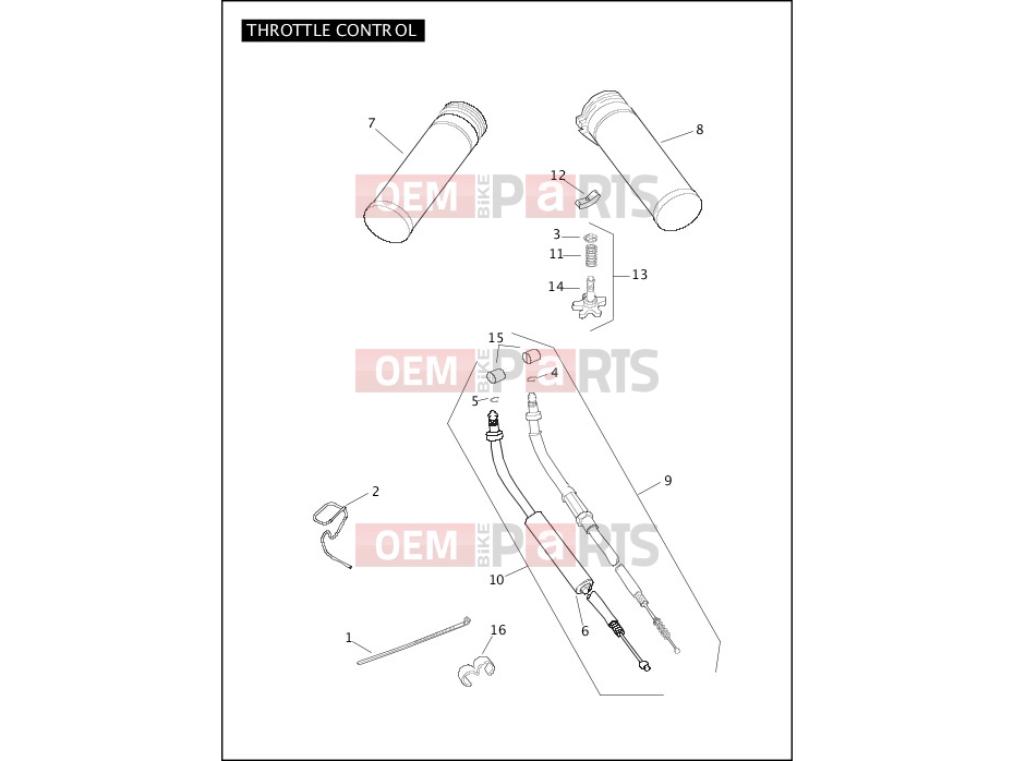 Harley-Davidson 2008 SOFTAIL SOFTAIL STANDARD  - FXST THROTTLE CONTROL