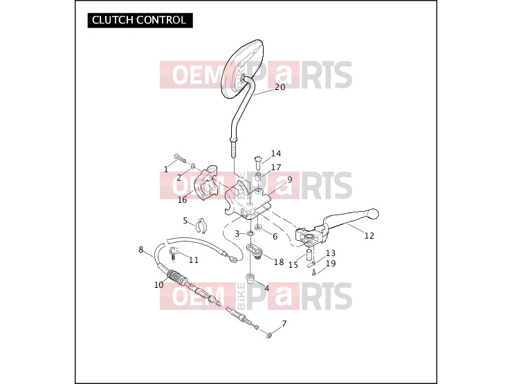 Harley-Davidson 2007 DYNA DYNA SUPER GLIDE  - FXD CLUTCH CONTROL