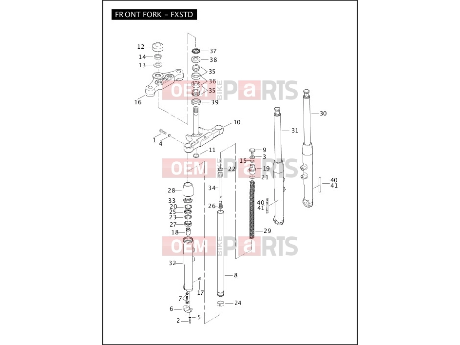 Harley-Davidson 2007 SOFTAIL SOFTAIL DELUXE  - FLSTN FRONT FORK - FXSTD