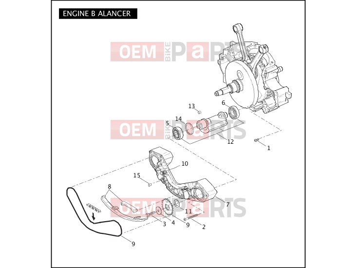 Harley-Davidson 2007 SOFTAIL NIGHT TRAIN  - FXSTB ENGINE BALANCER - TWIN CAM 96â¢