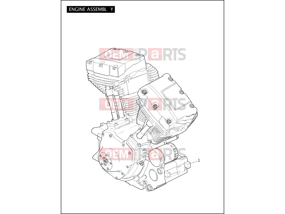 Harley-Davidson 2007 SOFTAIL SOFTAIL DEUCE  - FXSTD ENGINE ASSEMBLY - TWIN CAM 96â¢