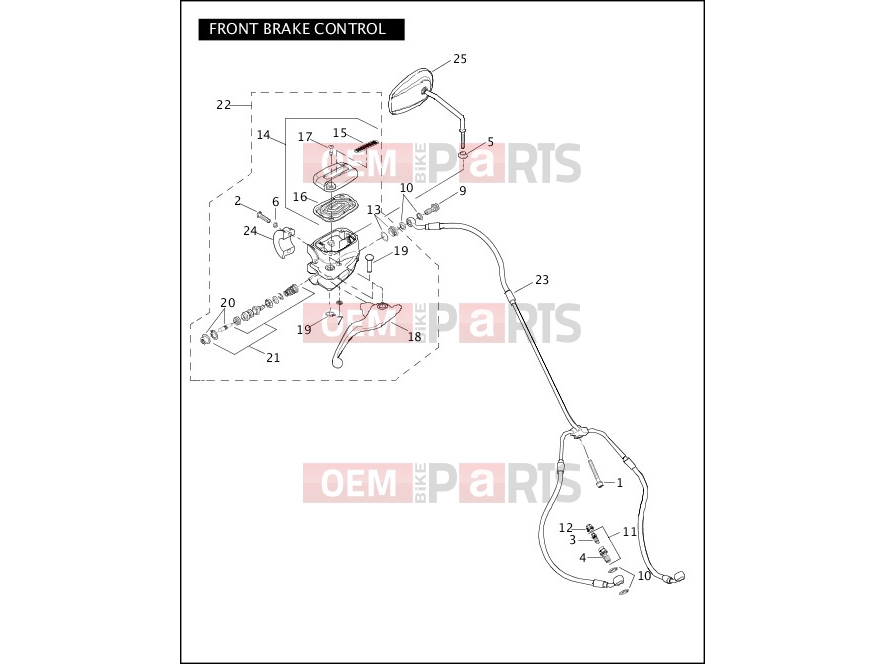 Harley-Davidson 2007 VRSC VRSCD NIGHT ROD  - VRSCD FRONT BRAKE CONTROL