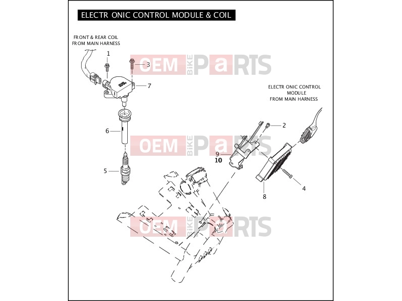 Harley-Davidson 2006 CVO/CUSTOM CVO V-ROD  - VRSCSE2 ELECTRONIC CONTROL MODULE & COIL