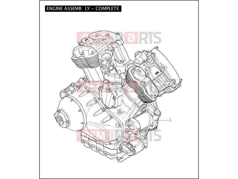 Harley-Davidson 2006 CVO/CUSTOM CVO VR DESTROYER  - VRXSE ENGINE ASSEMBLY - COMPLETE