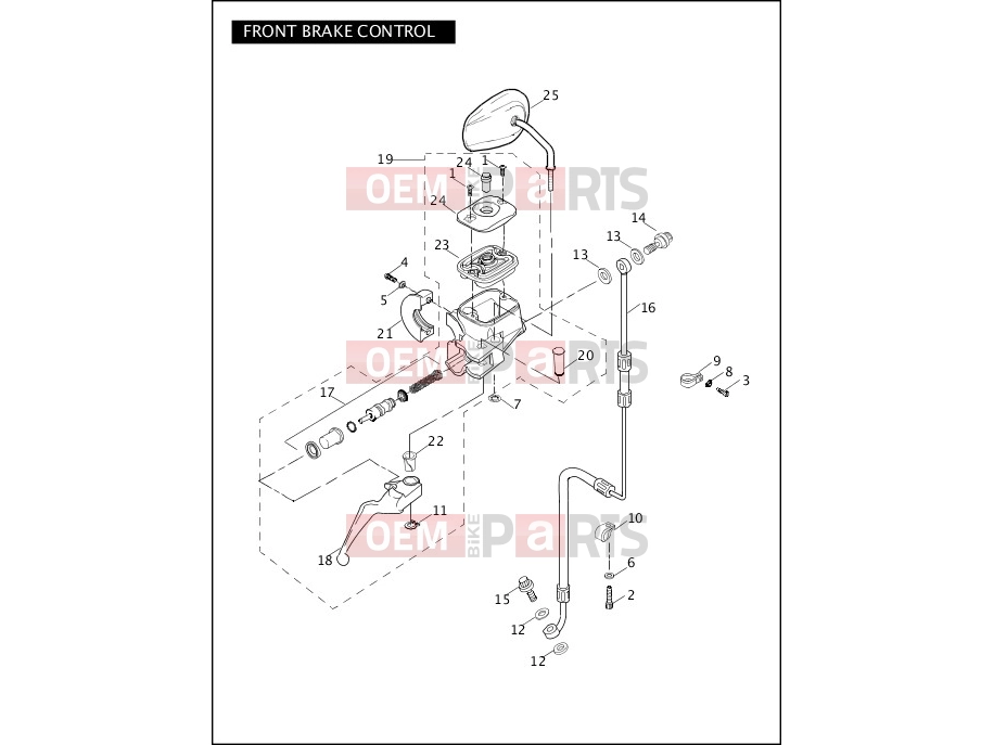 Harley-Davidson 2006 DYNA DYNA SUPER GLIDE  - FXDI FRONT BRAKE CONTROL