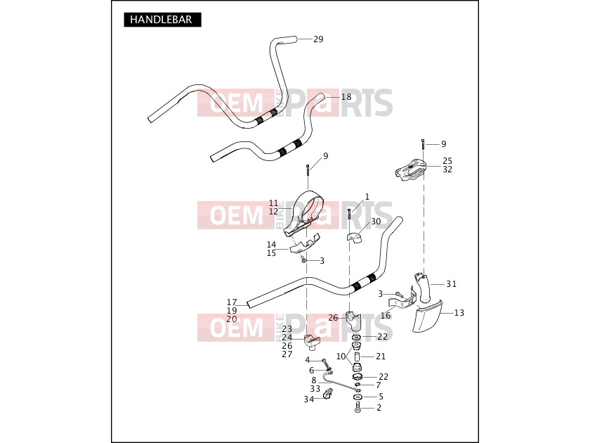 Harley-Davidson 2006 DYNA DYNA SUPER GLIDE  - FXDI HANDLEBAR