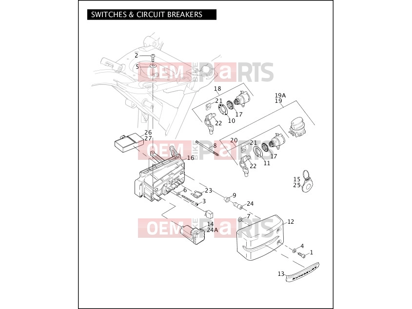 Harley-Davidson 2006 DYNA DYNA SUPER GLIDE  - FXDI SWITCHES & CIRCUIT BREAKERS