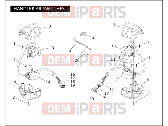 Harley-Davidson 2006 SOFTAIL SOFTAIL DEUCE  - FXSTD HANDLEBAR SWITCHES