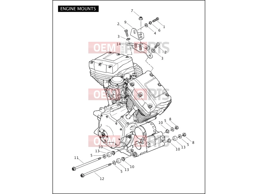 Harley-Davidson 2006 SOFTAIL SPRINGER SOFTAIL  - FXSTSI ENGINE MOUNTS