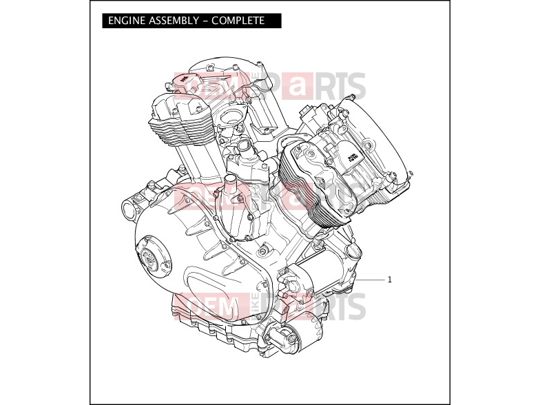Harley-Davidson 2006 VRSC VRSCA V-ROD  - VRSCA ENGINE ASSEMBLY - COMPLETE