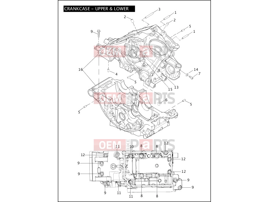 Harley-Davidson 2006 VRSC VRSCD NIGHT ROD  - VRSCD CRANKCASE - UPPER & LOWER